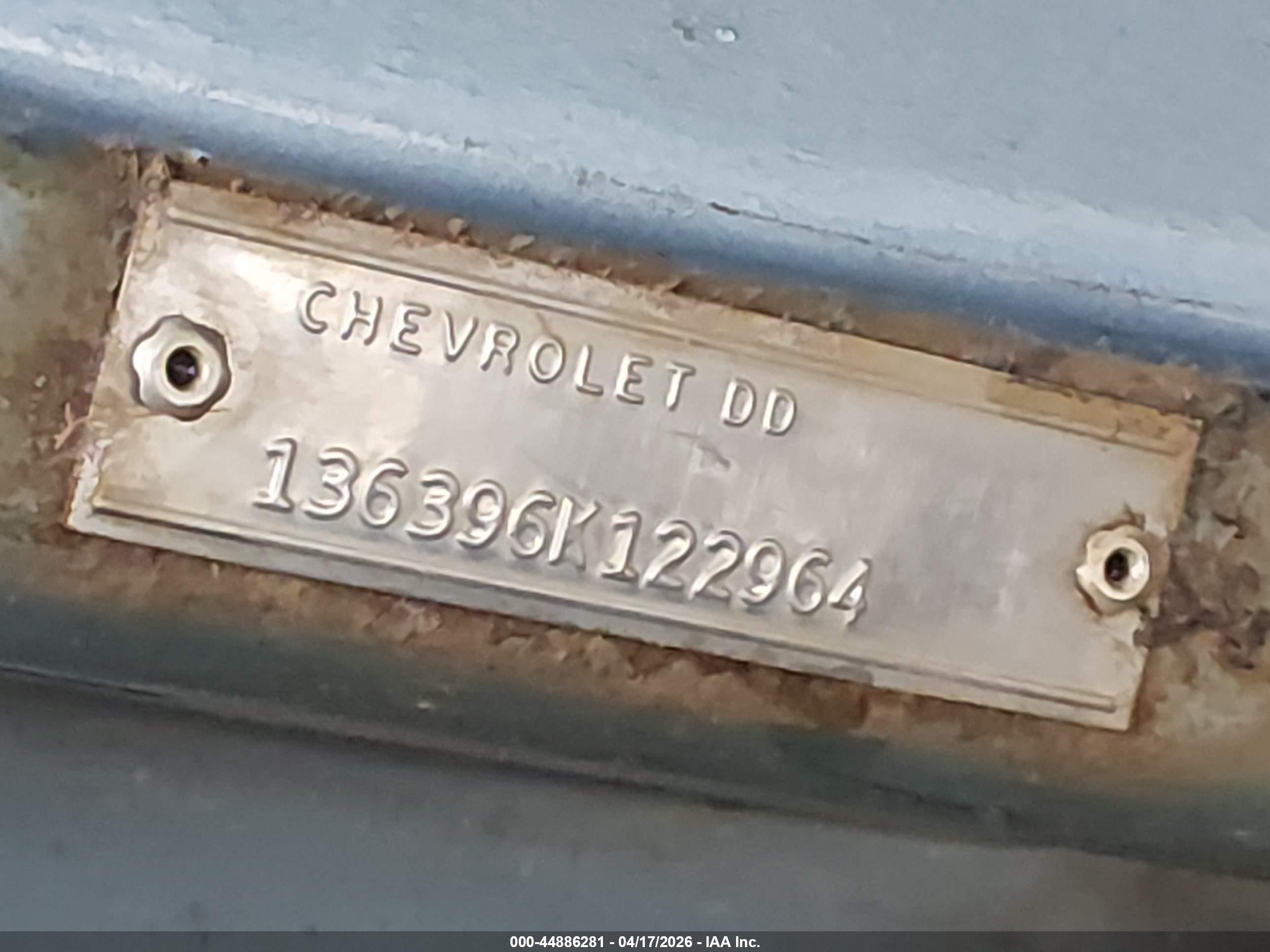 1966 Chevrolet Chevel   Синий vin: 136396K122964    