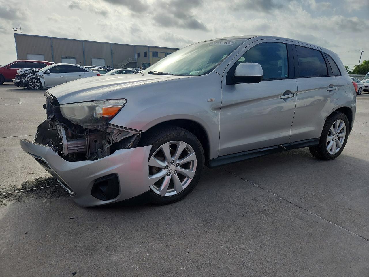 2014 Mitsubishi Outlander Sport Es Silver vin: 4A4AP3AU9EE012461
