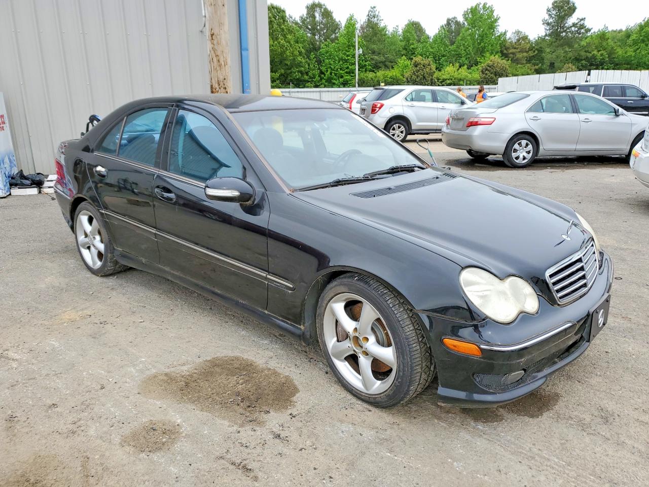 2006 Mercedes-benz C 230 Black vin: WDBRF52H66F743594