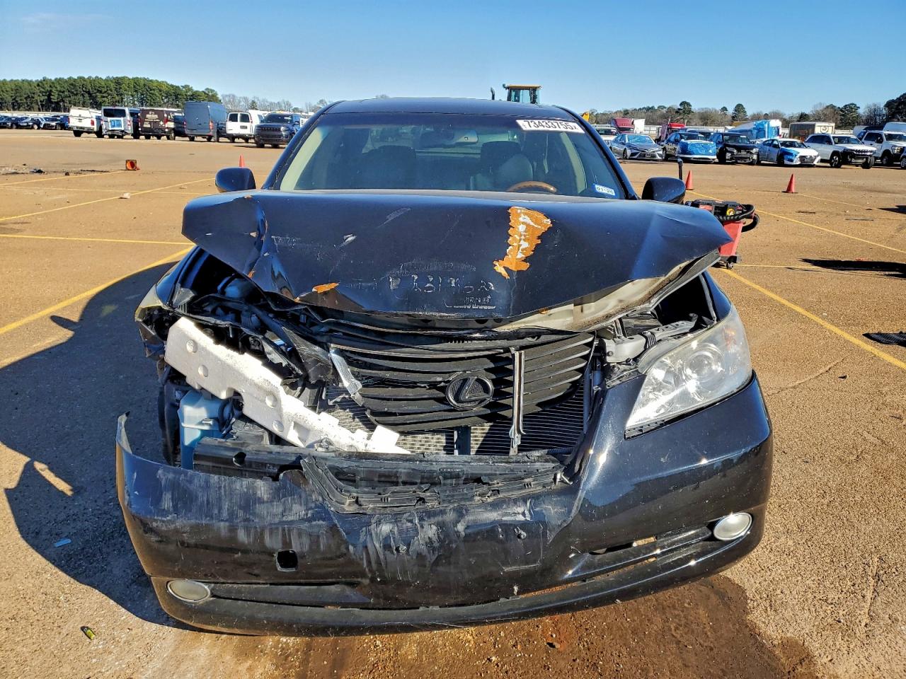 2008 Lexus Es 350 Black vin: JTHBJ46G582172671