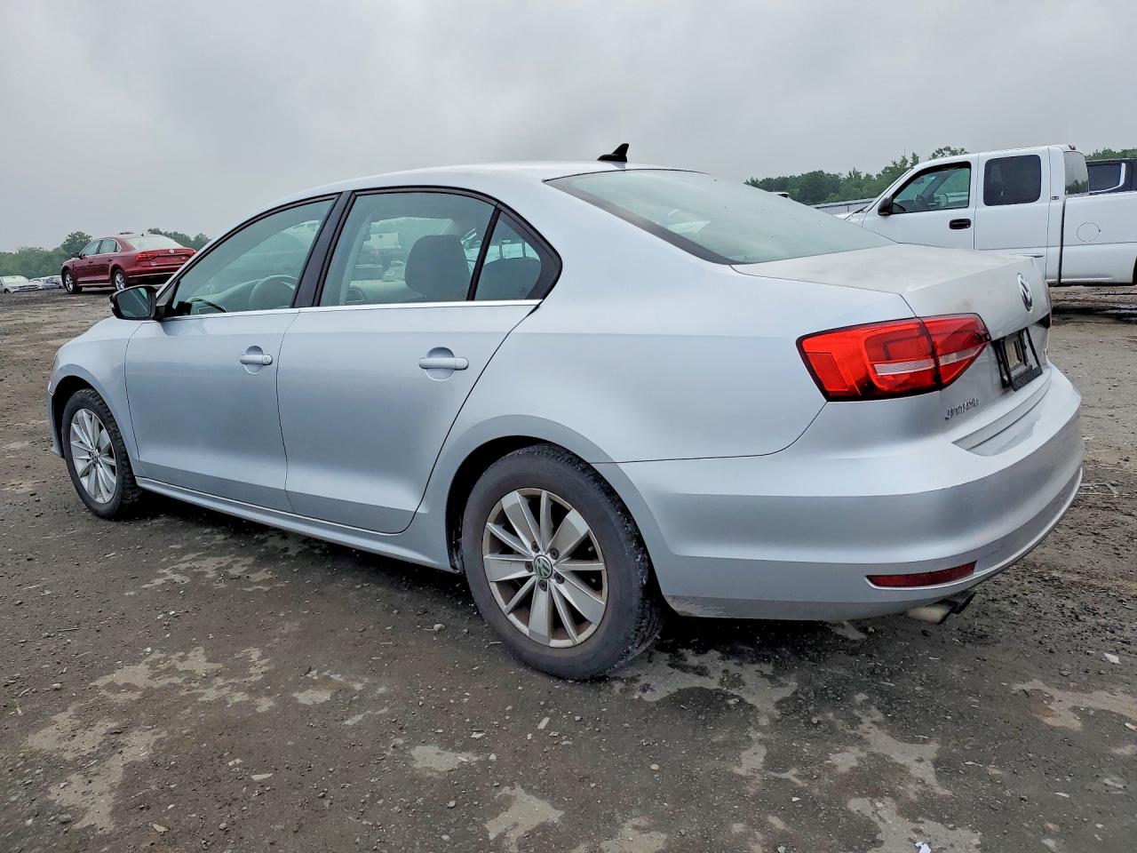 2015 Volkswagen Jetta Se Silver vin: 3VWD17AJ2FM254343