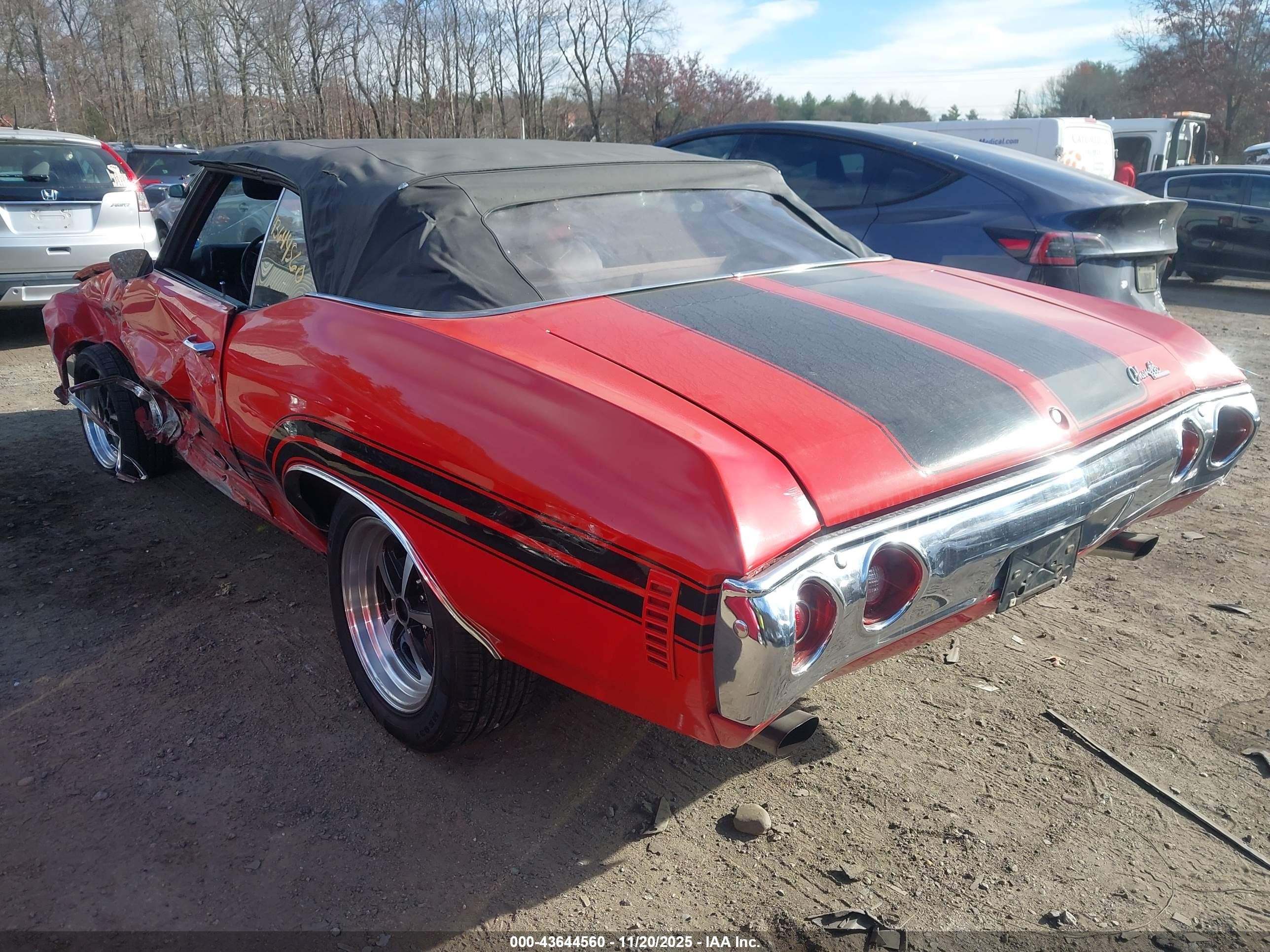 1971 Chevrolet Malibu   Красный vin: 136671B198327    