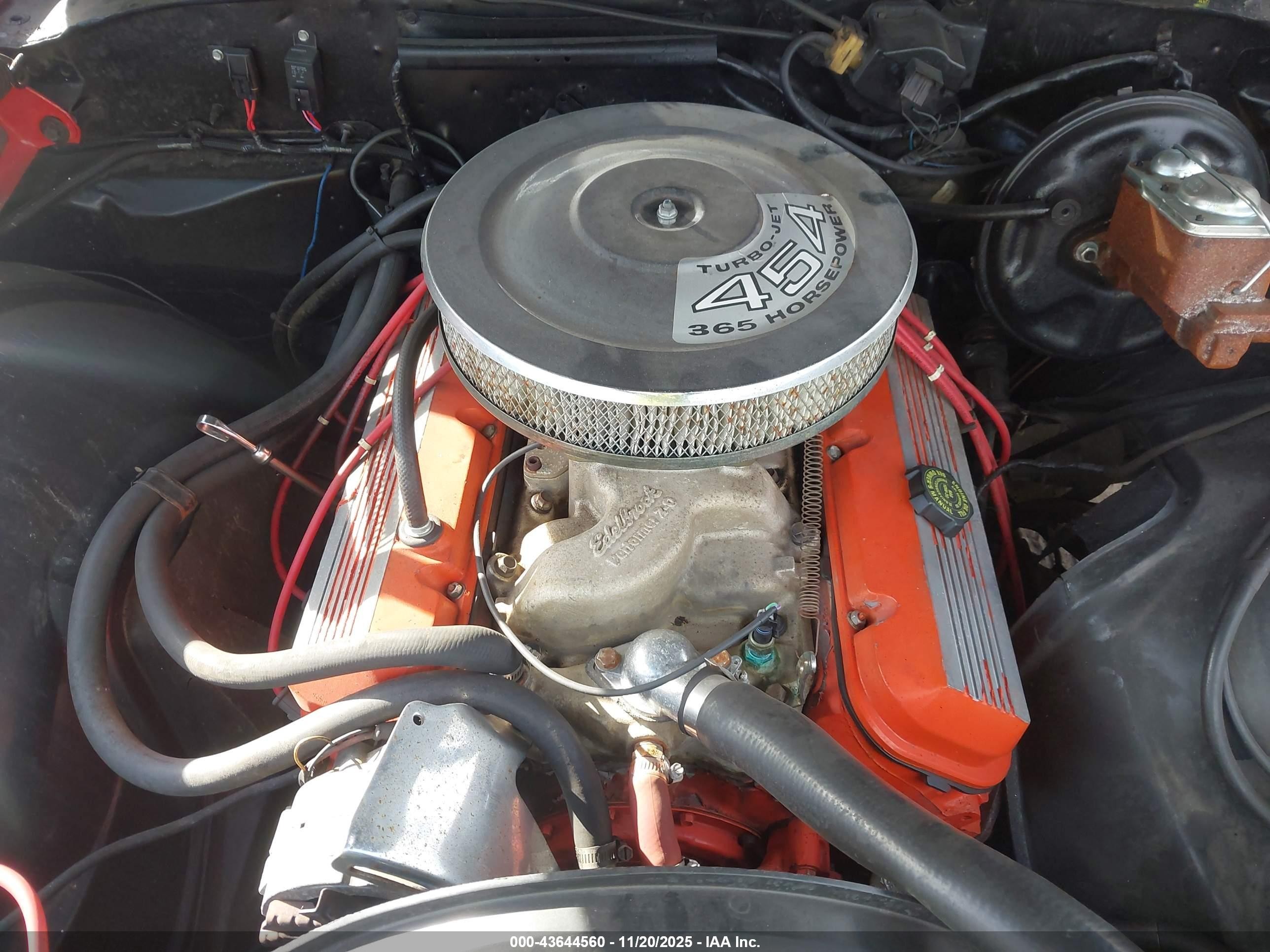 1971 Chevrolet Malibu   Красный vin: 136671B198327    