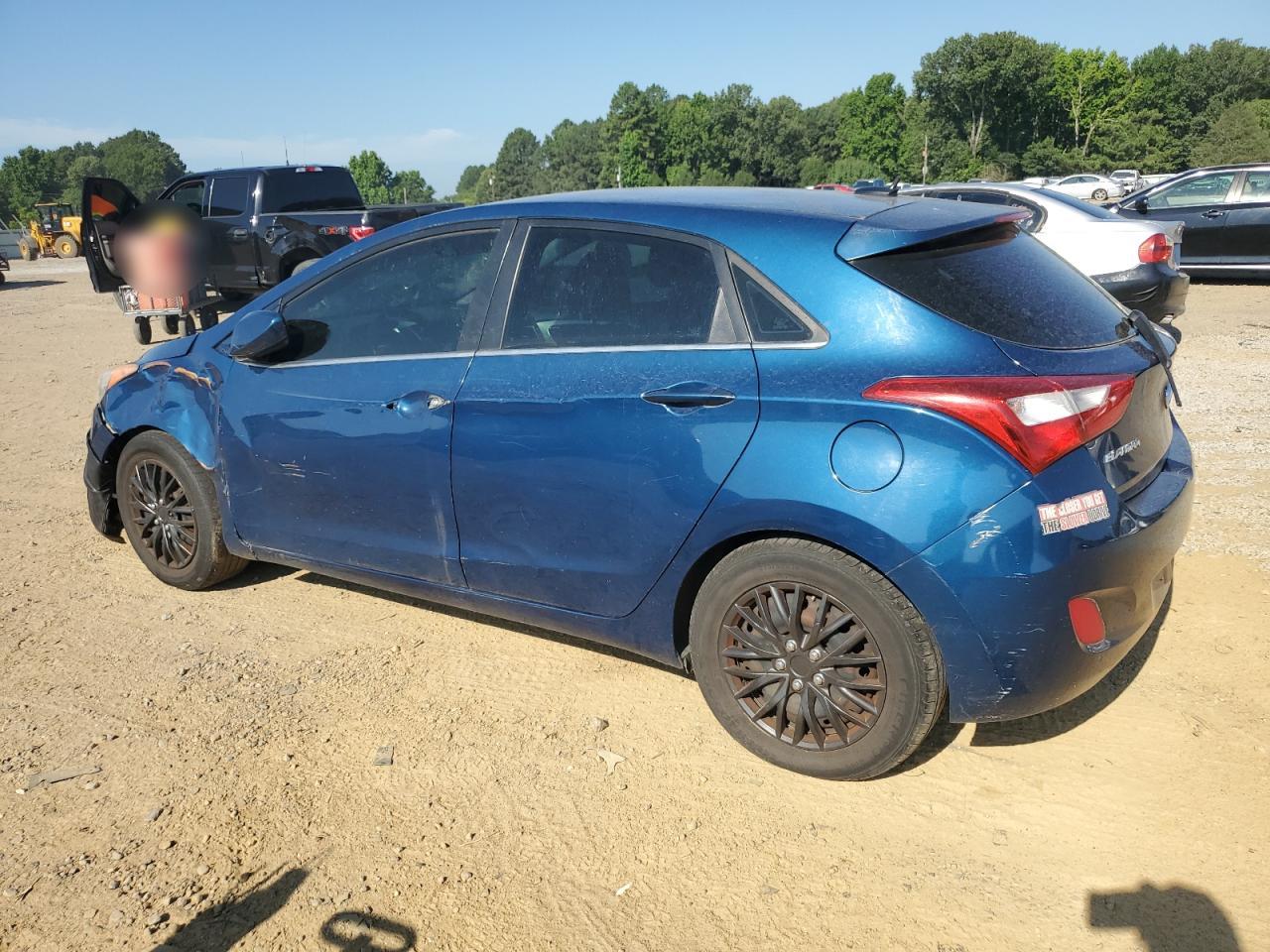 2014 Hyundai Elantra Gt Base Blue vin: KMHD35LH1EU195609