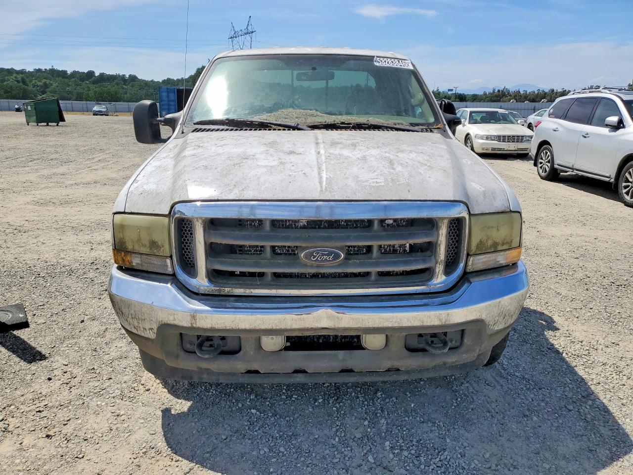2004 Ford F250 Super Duty White vin: 1FTNW21P84EC11306