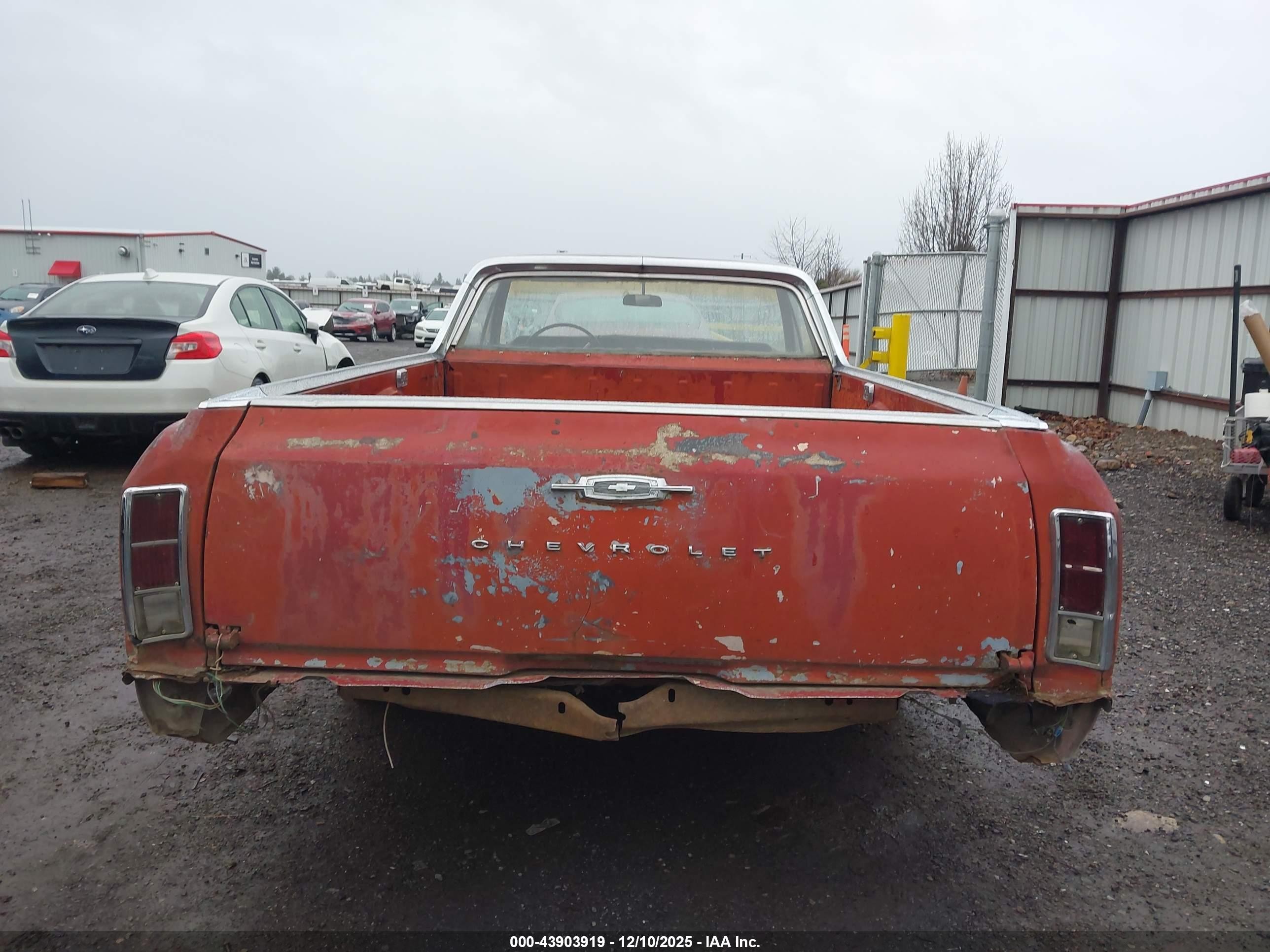 1966 Chevrolet El Camino   Красный vin: 136806K181546    