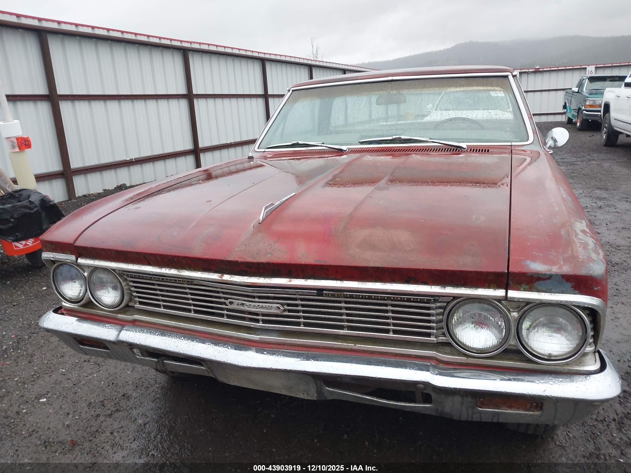 1966 Chevrolet El Camino   Красный vin: 136806K181546    