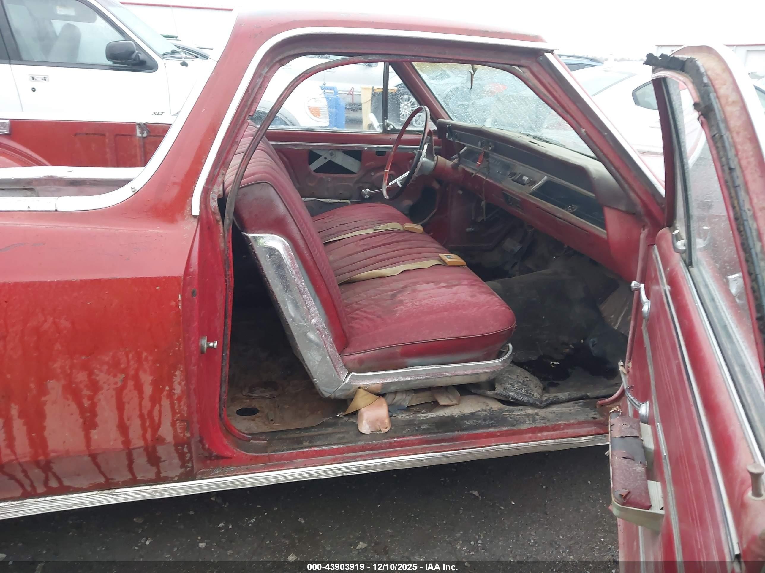 1966 Chevrolet El Camino   Красный vin: 136806K181546    