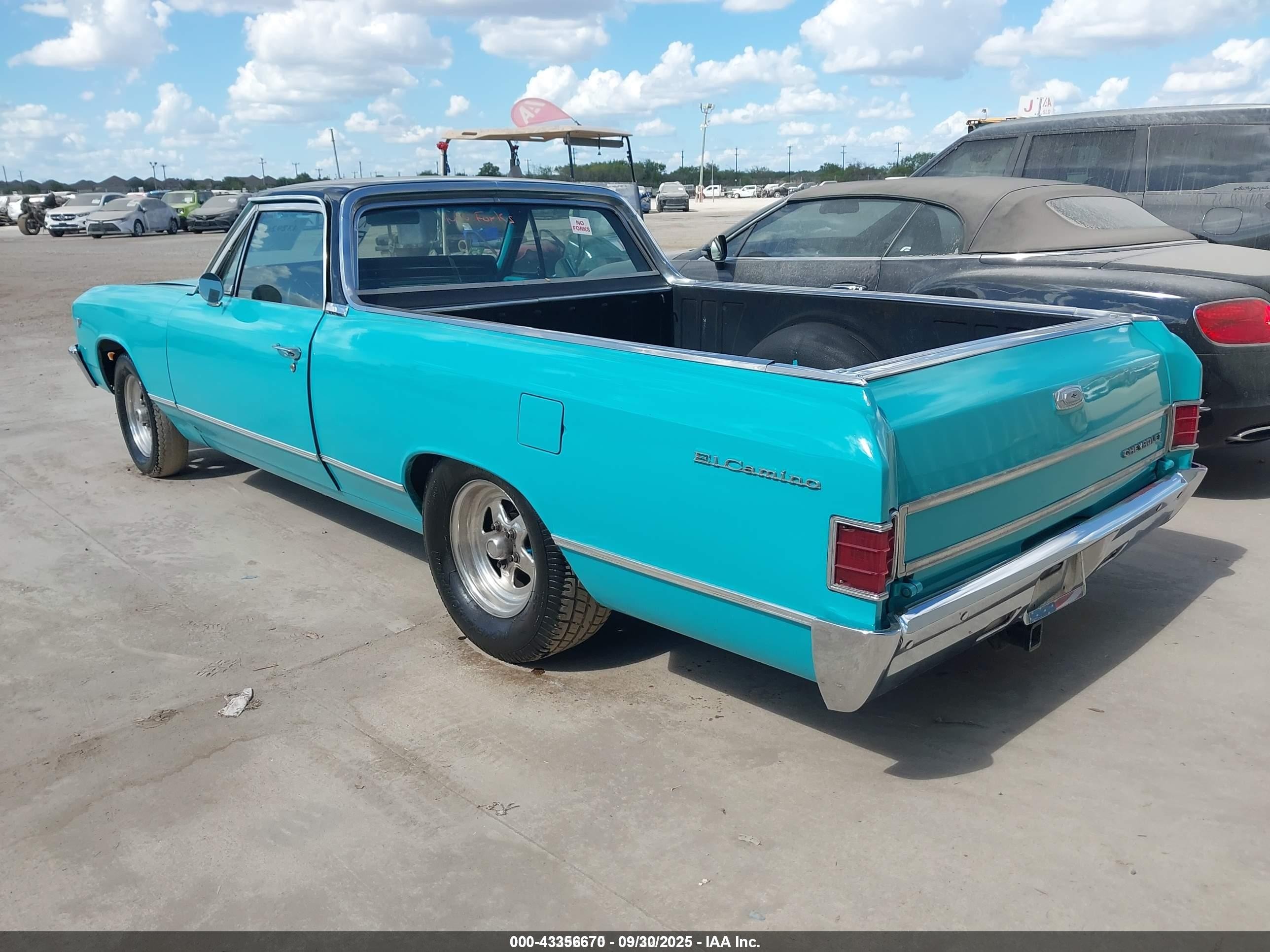 1967 Chevrolet El Camino   Синий vin: 136807711976     