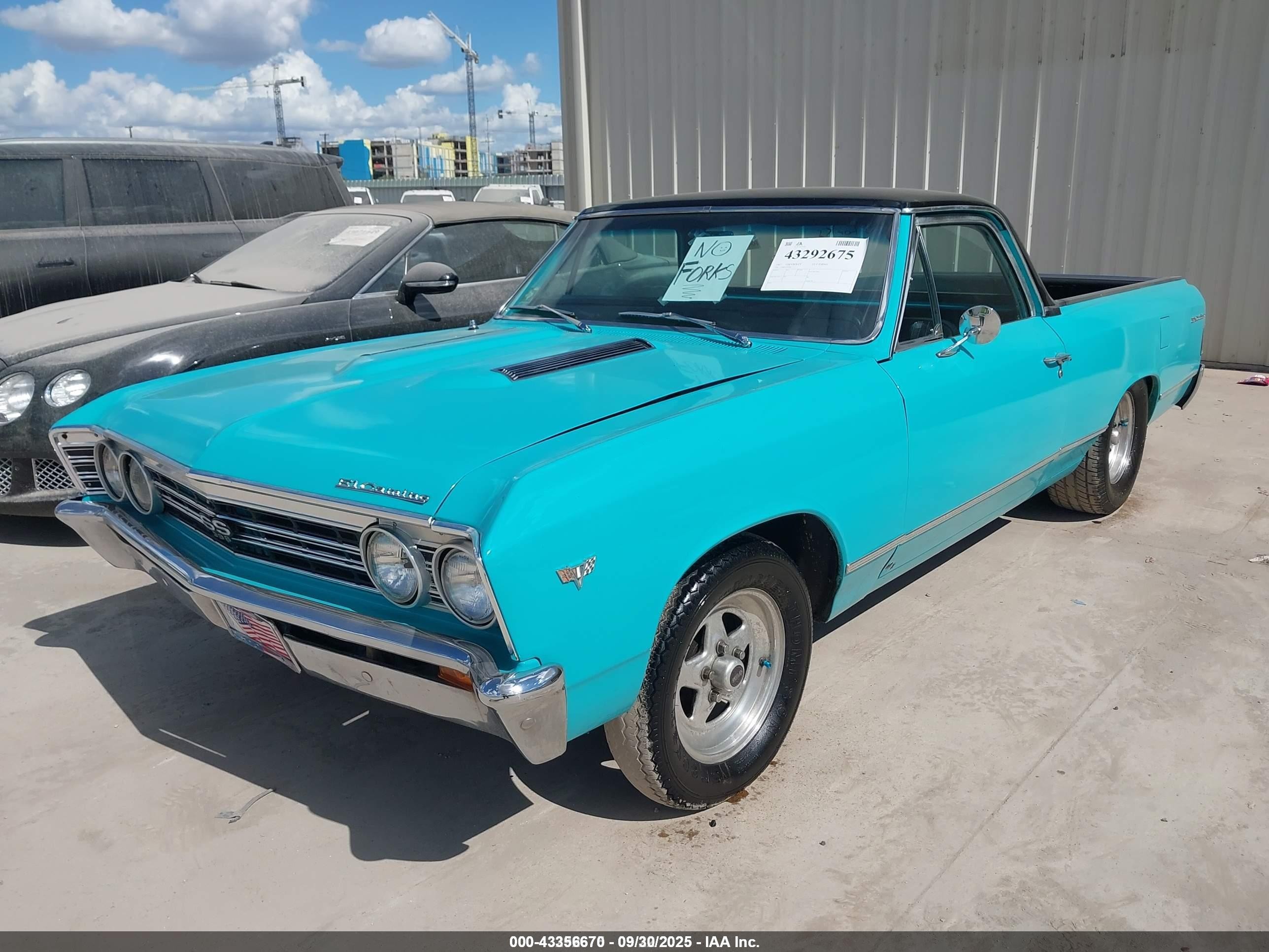 1967 Chevrolet El Camino   Синий vin: 136807711976     