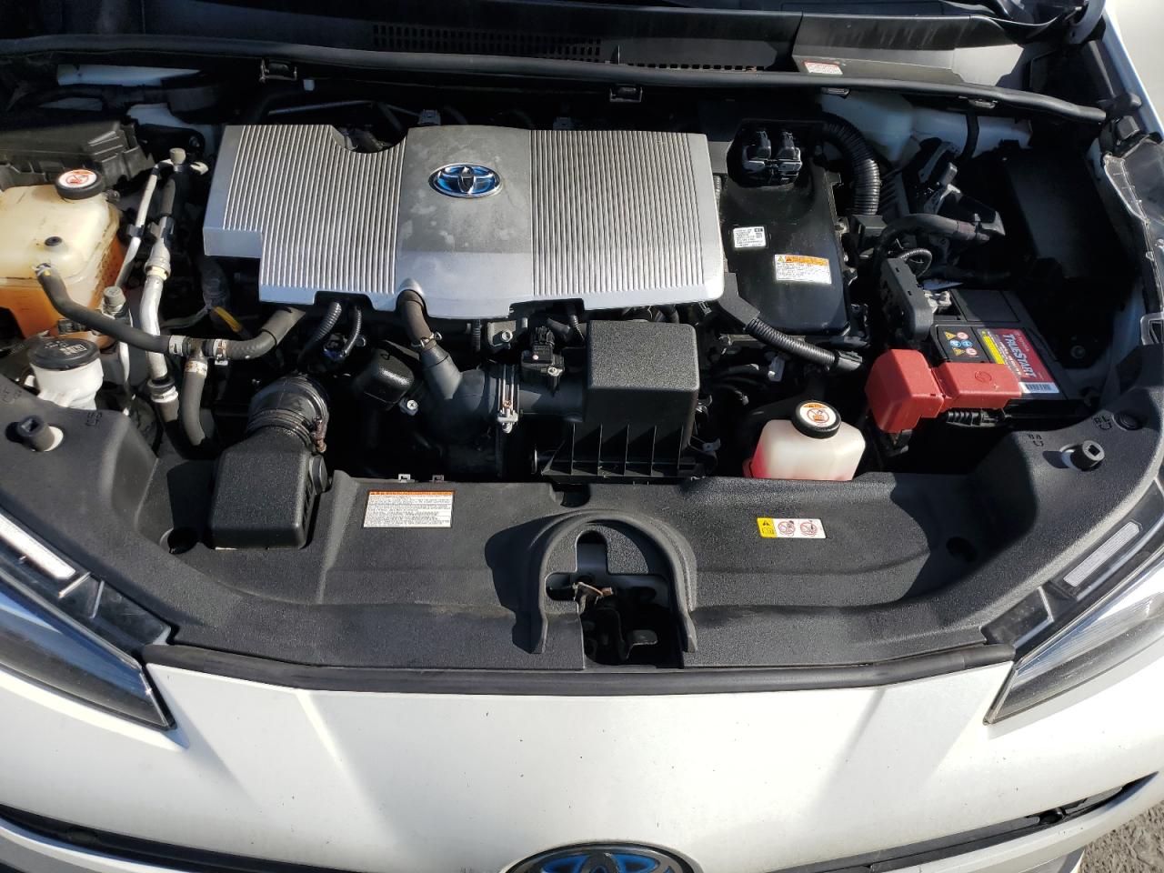 2019 Toyota Prius White vin: JTDKARFU1K3083640