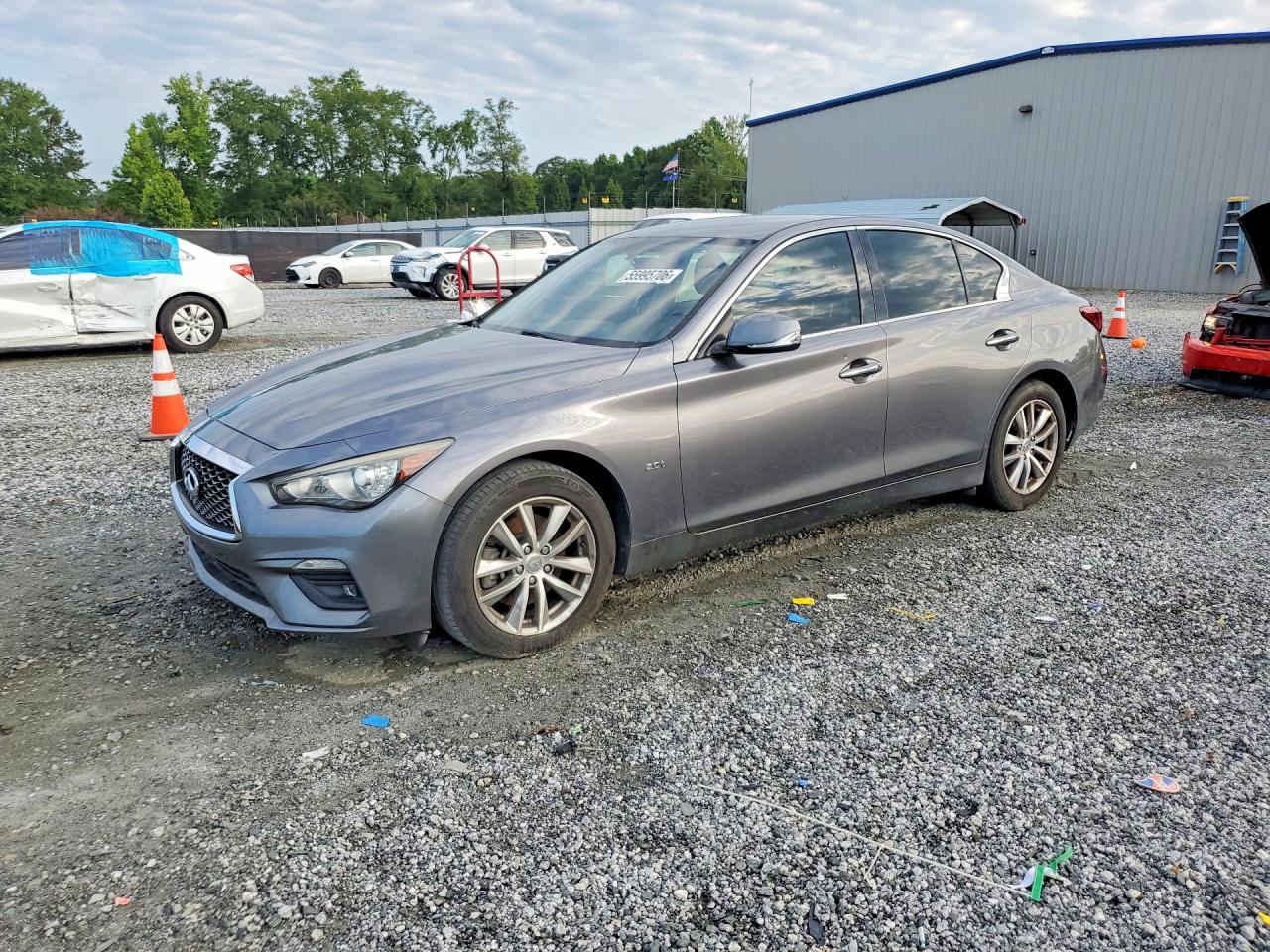2018 Infiniti Q50 2.0t Pure Gray vin: JN1CV7AP8JM241420