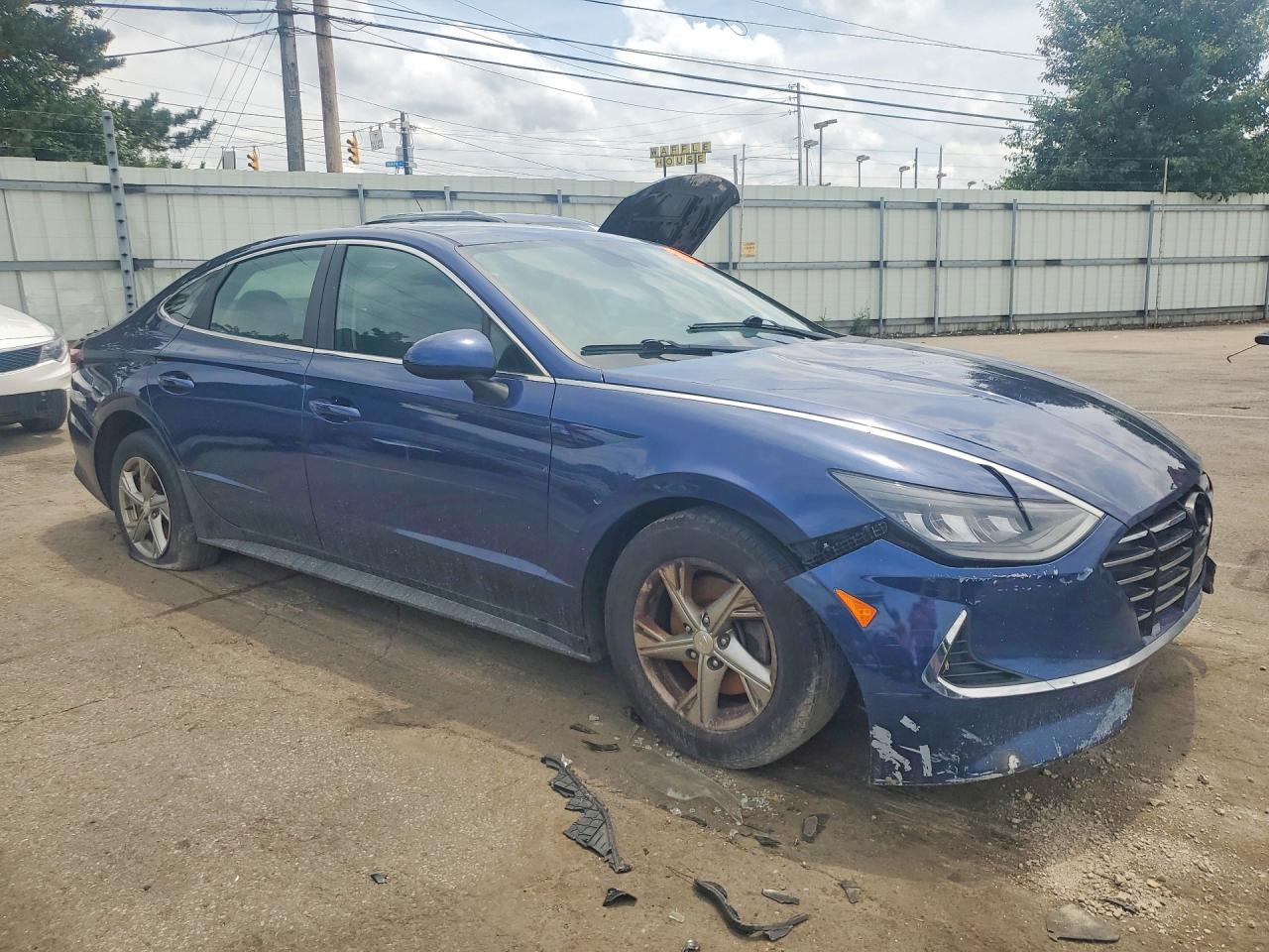 2021 Hyundai Sonata Se Синий vin: 5NPEG4JA3MH128256