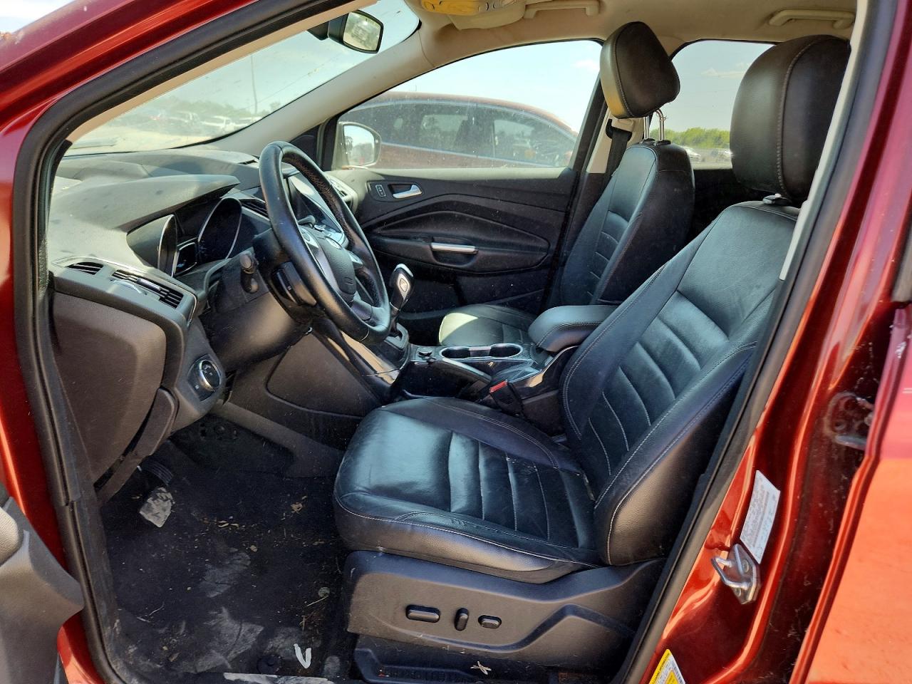 2014 Ford Escape Titanium Red vin: 1FMCU0J97EUB97890