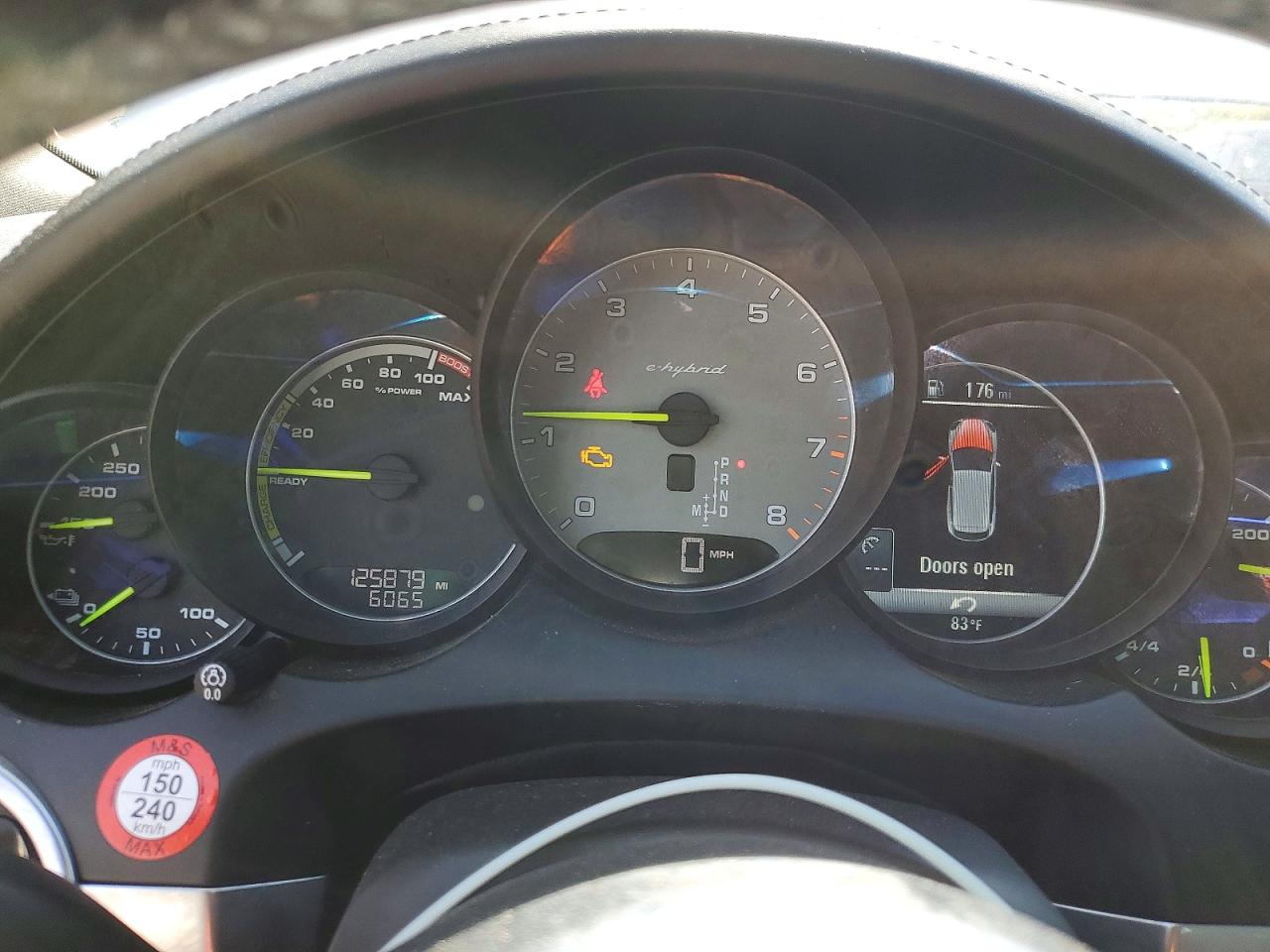 2015 Porsche Cayenne Se Hybrid White vin: WP1AE2A21FLA52521