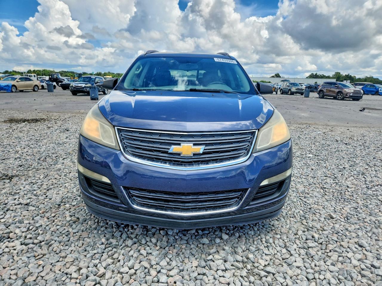 2013 Chevrolet Traverse Ls Blue vin: 1GNKRFED5DJ162677