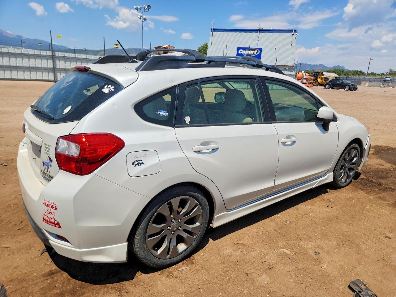 2013 Subaru Impreza Sport Premium White vin: JF1GPAL61DH210314