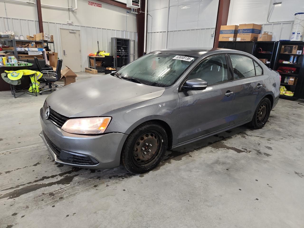 2014 Volkswagen Jetta Se Gray vin: 3VWD17AJ8EM260730