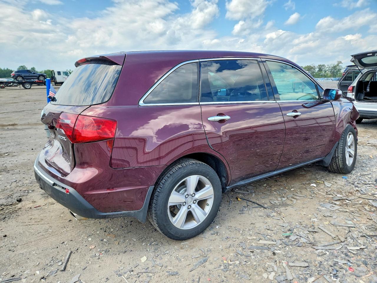 2013 Acura Mdx Burgundy vin: 2HNYD2H22DH515974