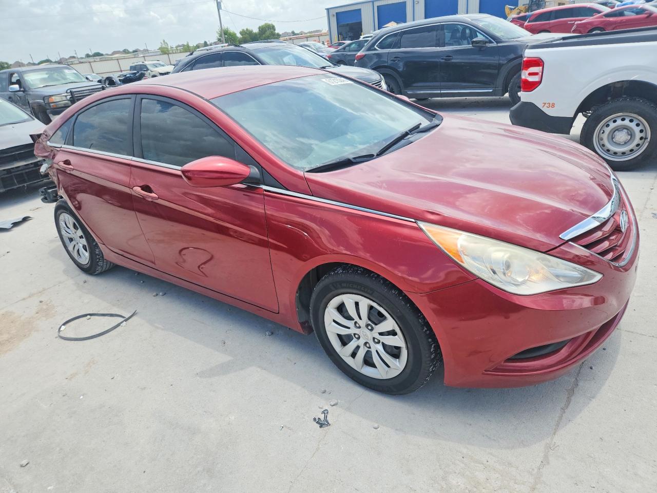 2013 Hyundai Sonata Gls Red vin: 5NPEB4AC0DH608352