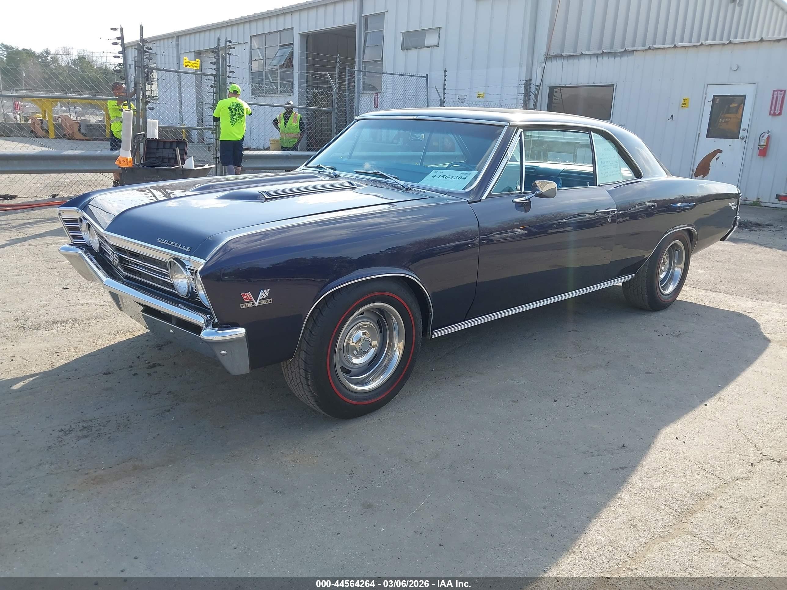 1967 Chevrolet Chevelle Ss   Dark Blue vin: 138177B191606    