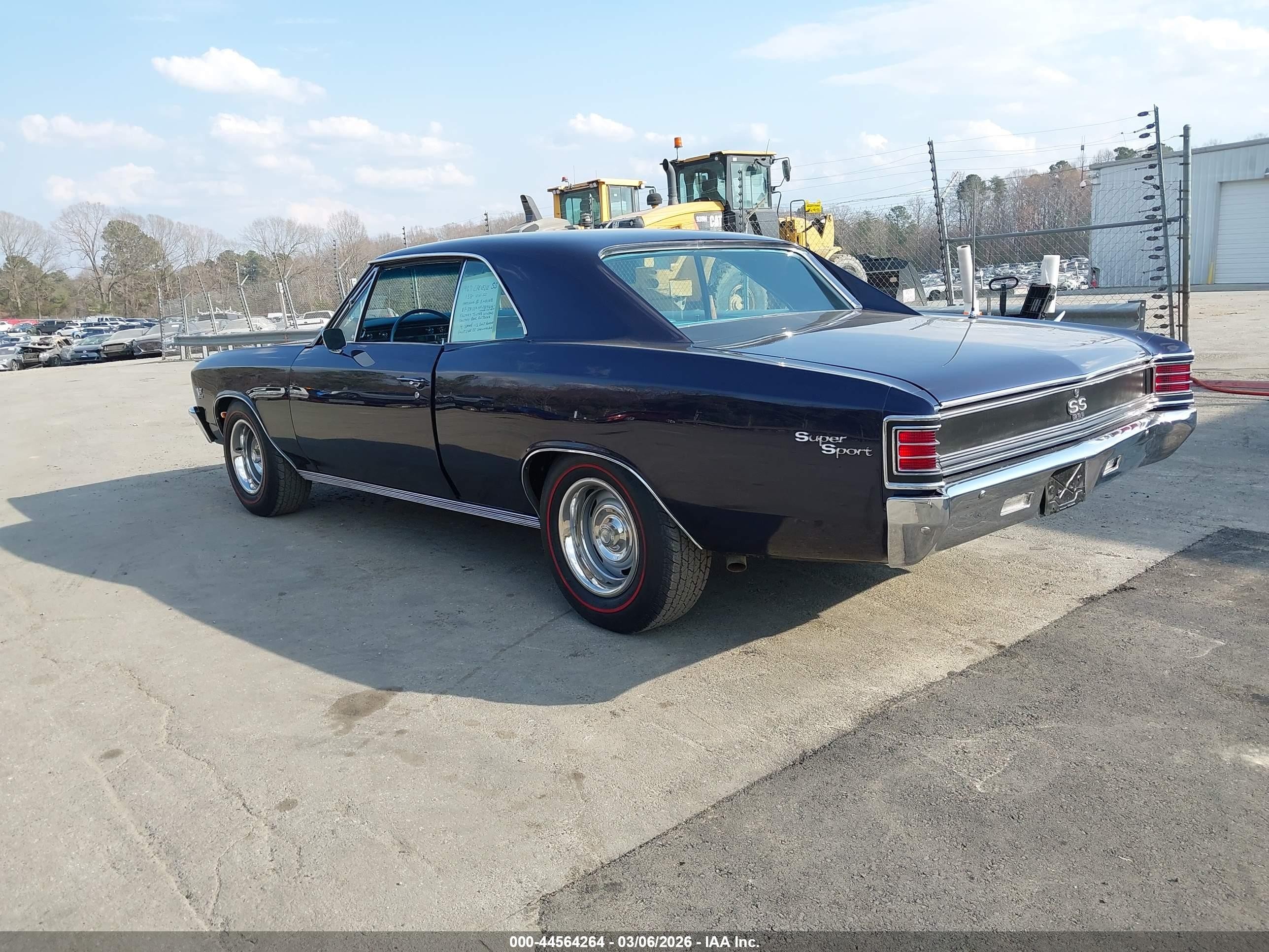1967 Chevrolet Chevelle Ss   Dark Blue vin: 138177B191606    