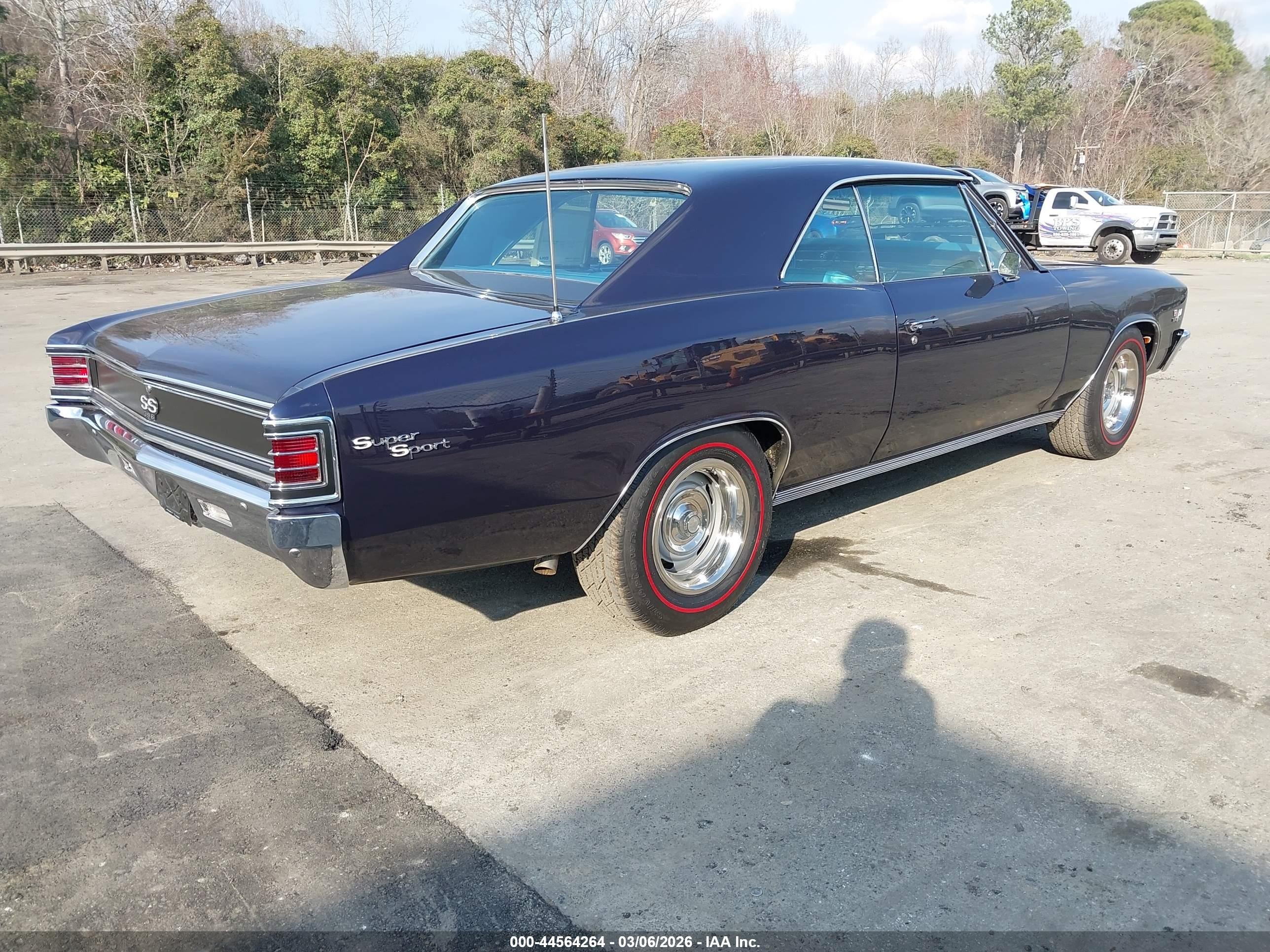 1967 Chevrolet Chevelle Ss   Dark Blue vin: 138177B191606    
