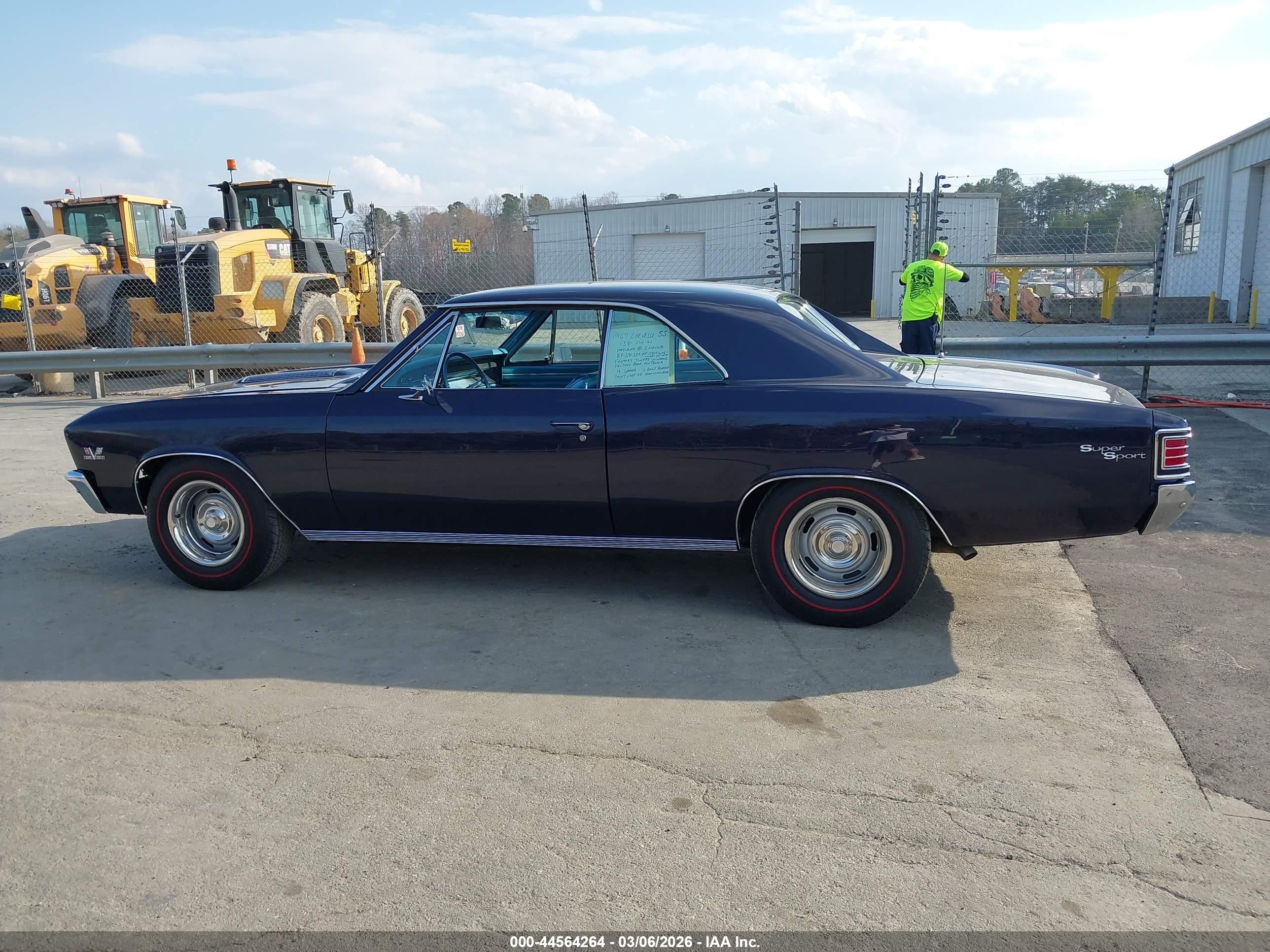 1967 Chevrolet Chevelle Ss   Dark Blue vin: 138177B191606    