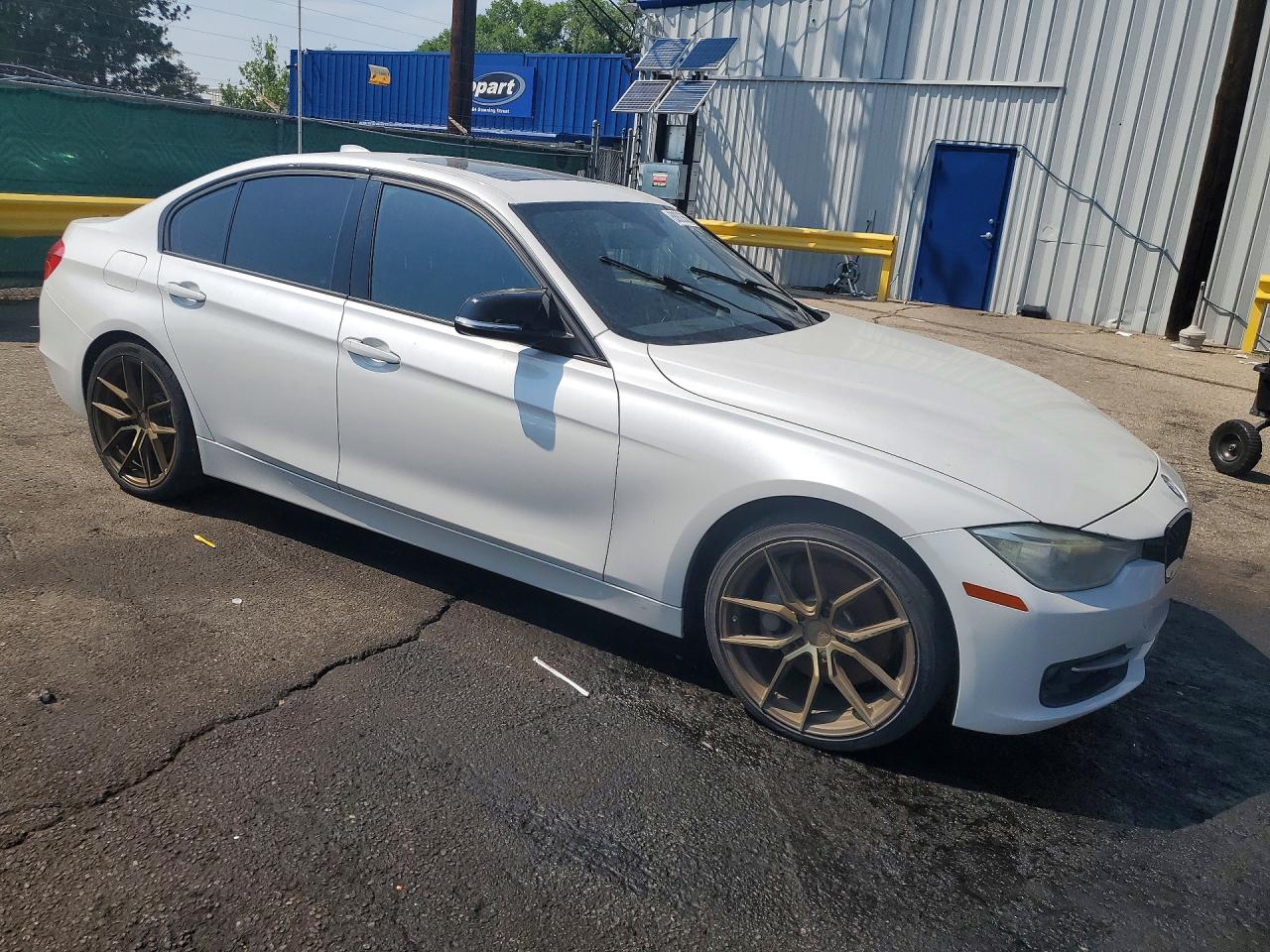 2013 Bmw 335 I White vin: WBA3A9G56DNP38083