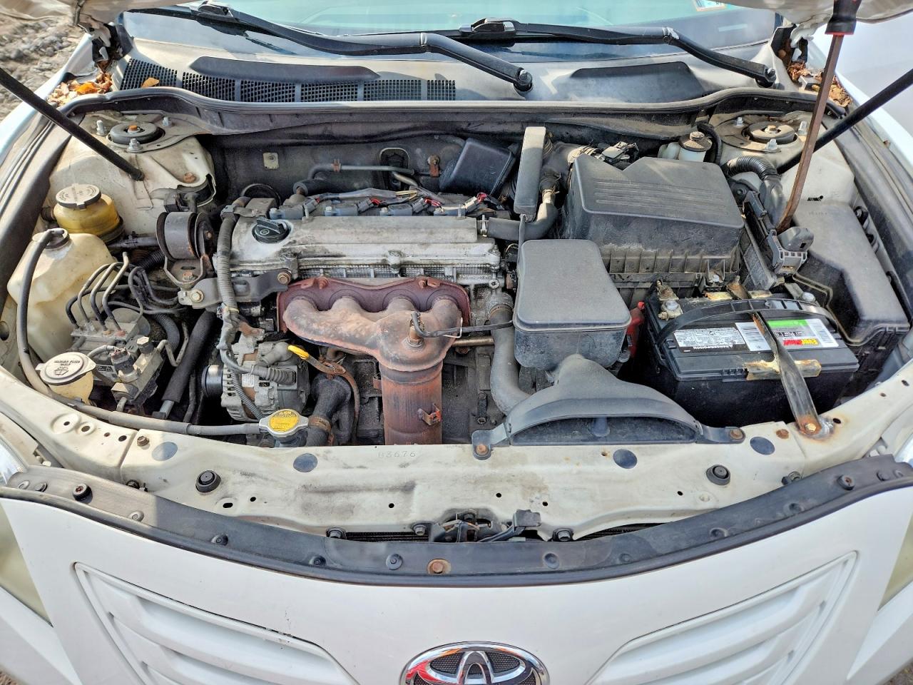 2007 Toyota Camry Le White vin: 4T1BE46K37U727027