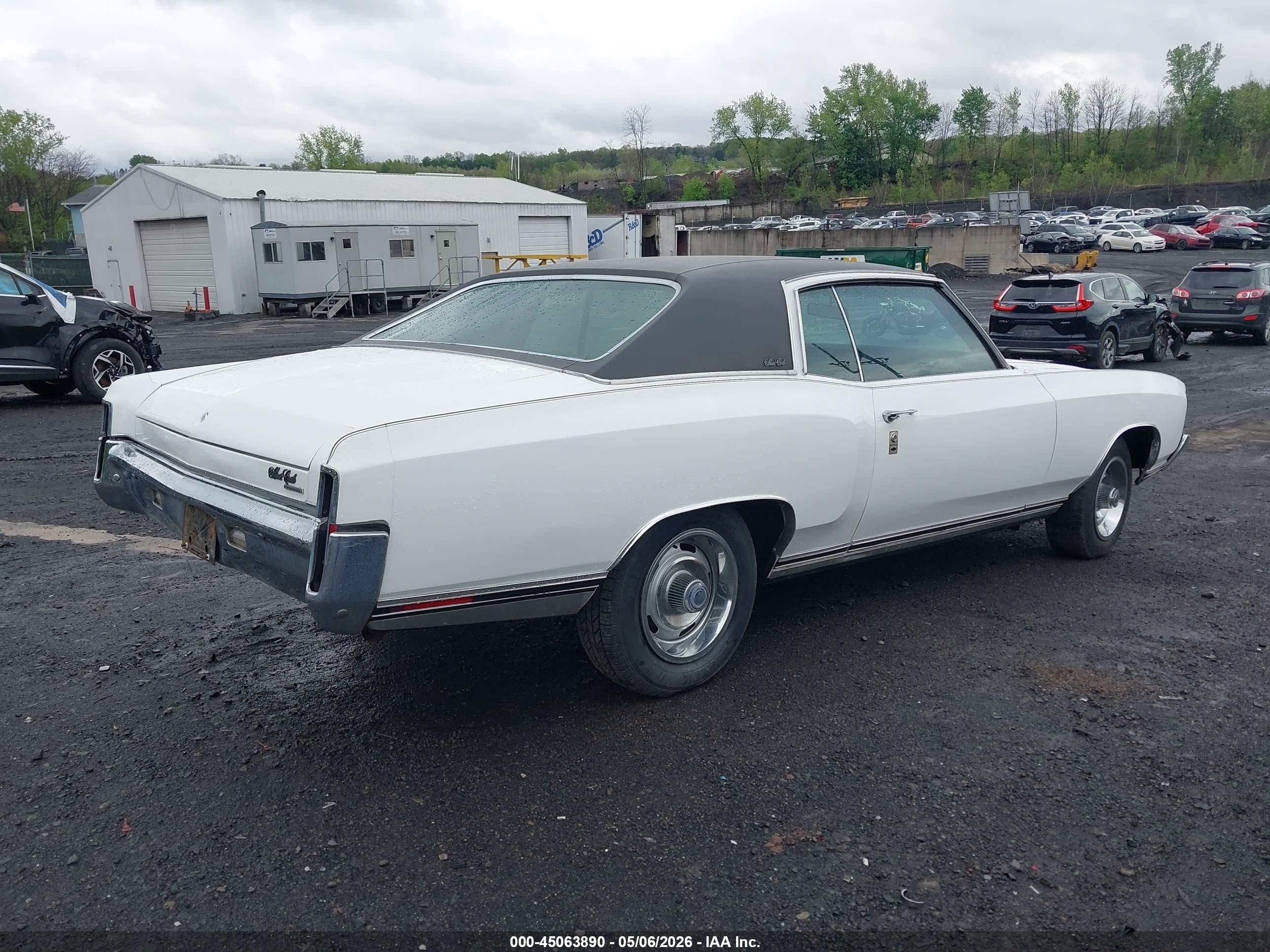 1970 Chevrolet Monte Carlo   Белый vin: 138570B101433    