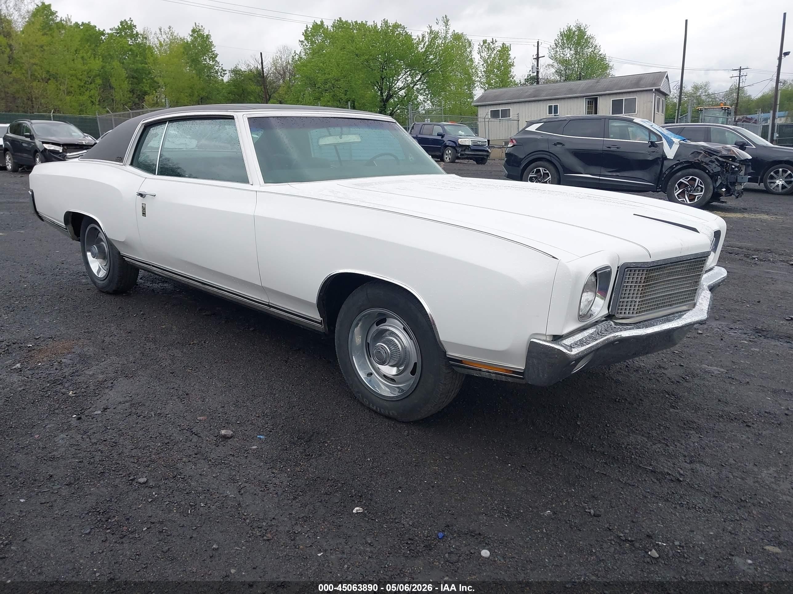 1970 Chevrolet Monte Carlo   Белый vin: 138570B101433    
