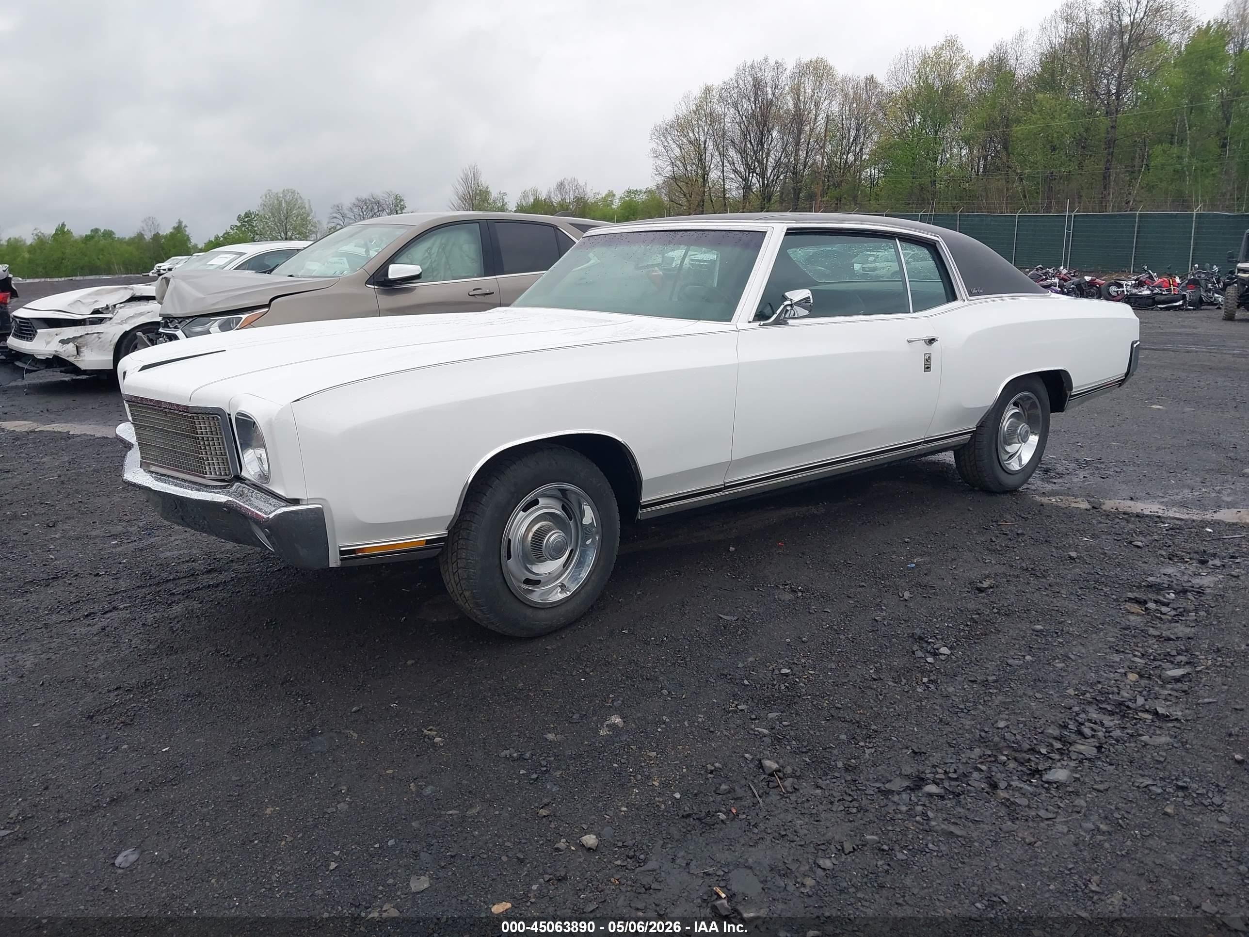 1970 Chevrolet Monte Carlo   Белый vin: 138570B101433    