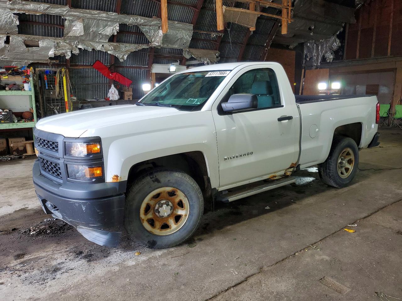 2015 Chevrolet Silverado K1500 White vin: 1GCNKPEH1FZ173344