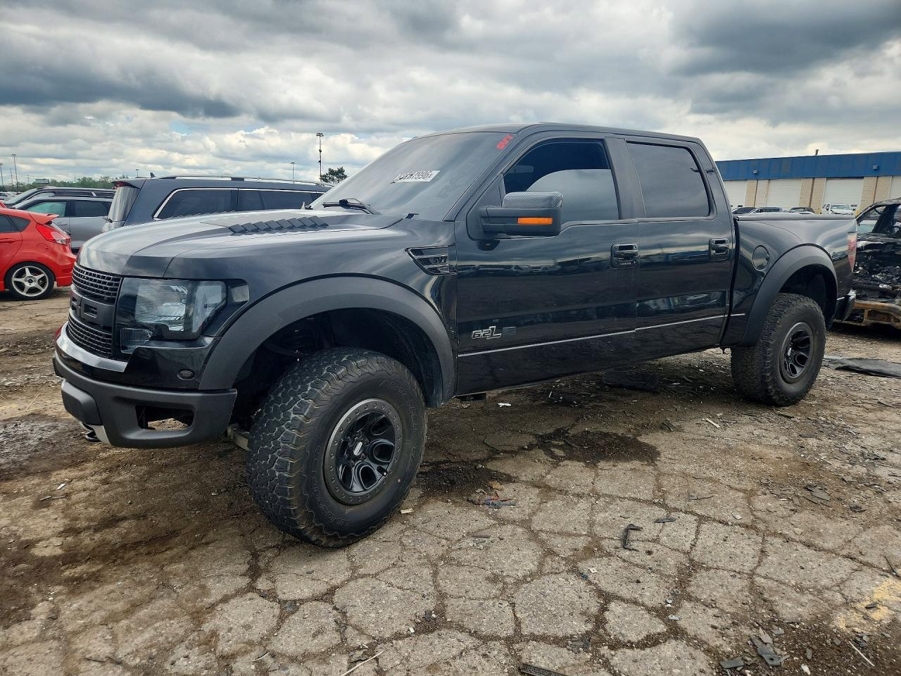 2012 Ford F150 Svt Raptor Black vin: 1FTFW1R63CFC64840