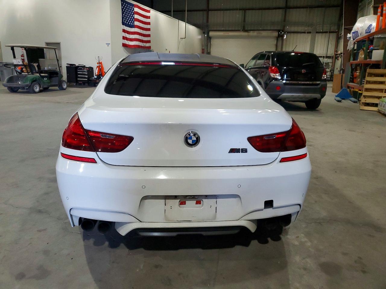 2015 Bmw M6 Gran Coupe White vin: WBS6C9C55FD468037