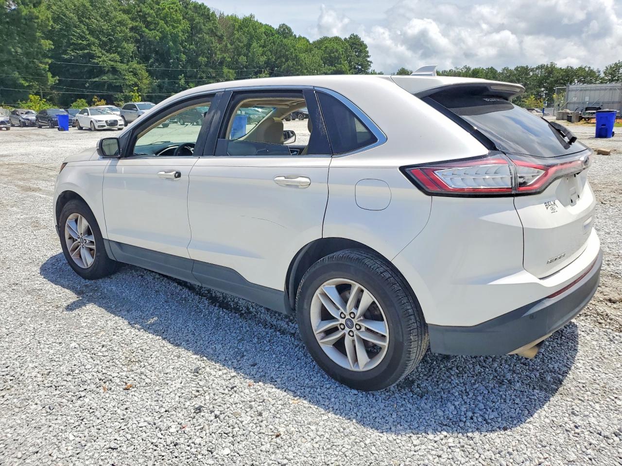 2015 Ford Edge Sel White vin: 2FMTK4J85FBC14844