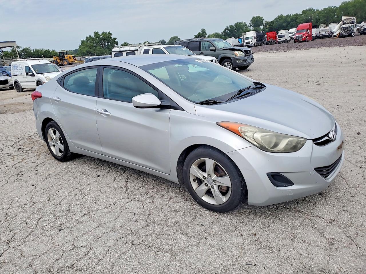 2013 Hyundai Elantra Gls Silver vin: 5NPDH4AE3DH268285