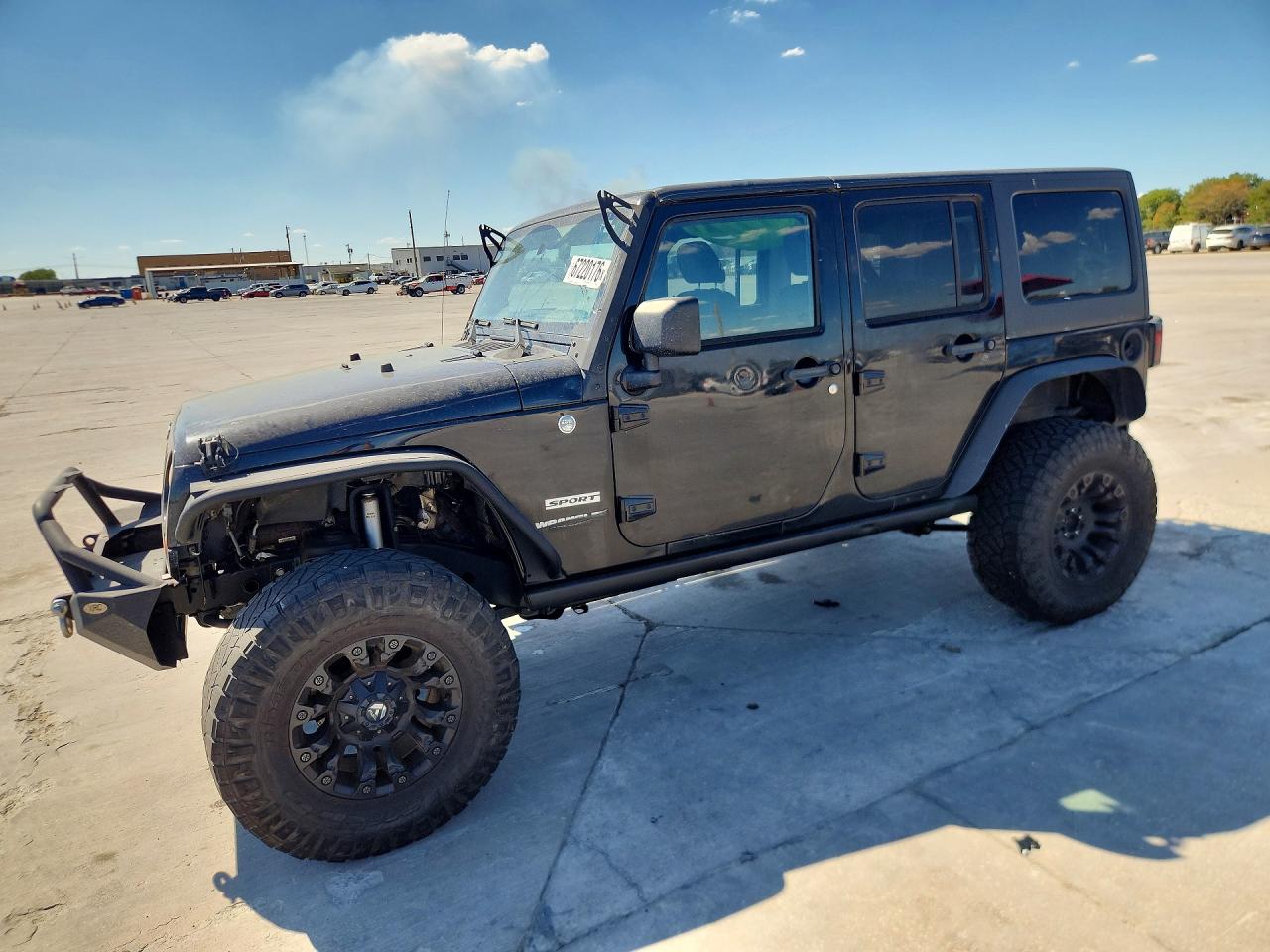 2012 Jeep Wrangler Unlimited Sport Black vin: 1C4HJWDG8CL221679