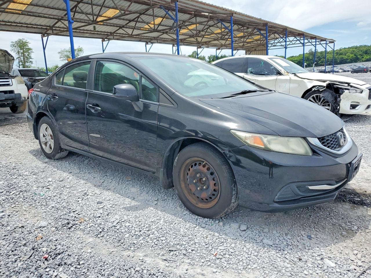 2013 Honda Civic Lx Black vin: 19XFB2F56DE242470