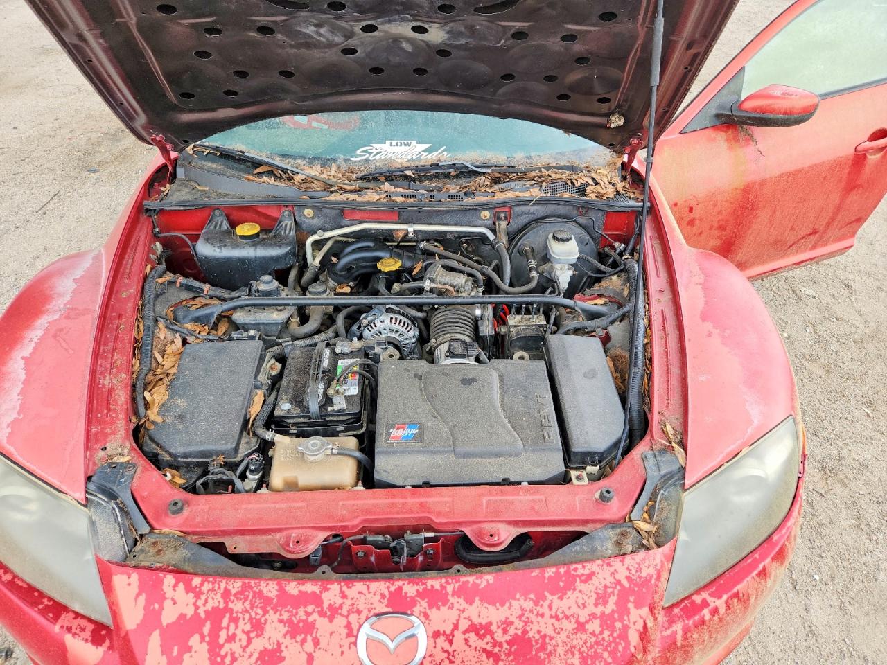 2004 Mazda Rx8 Red vin: JM1FE173X40140175