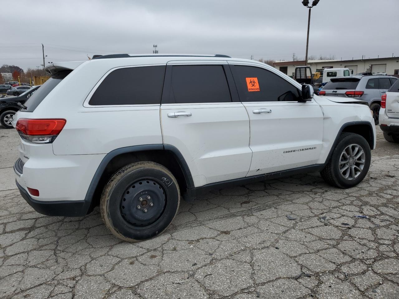 2014 Jeep Grand Cherokee Limited White vin: 1C4RJEBG1EC303385