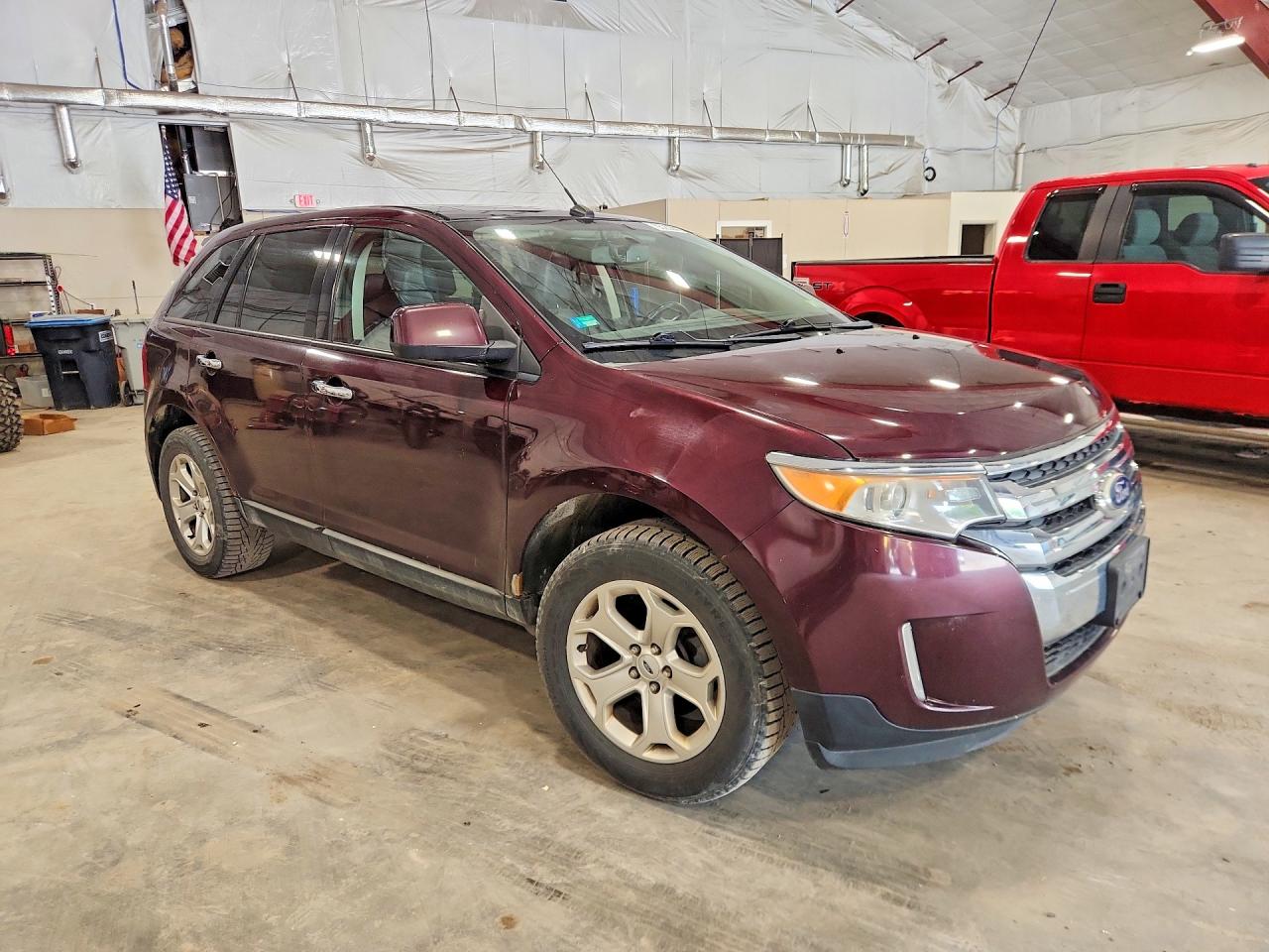2011 Ford Edge Sel Maroon vin: 2FMDK4JC0BBA37543
