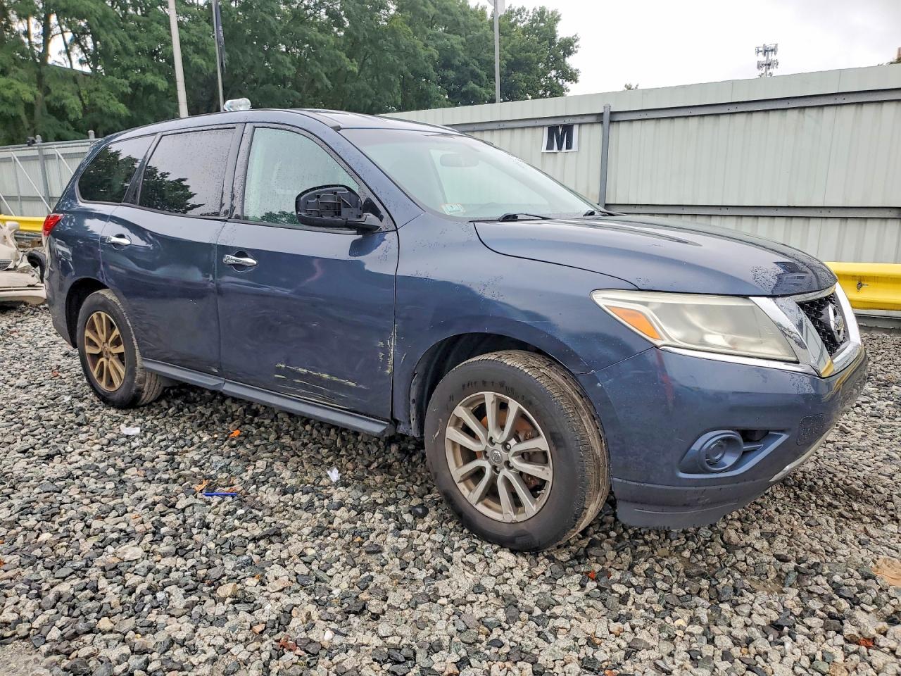 2014 Nissan Pathfinder S Blue vin: 5N1AR2MM7EC730587