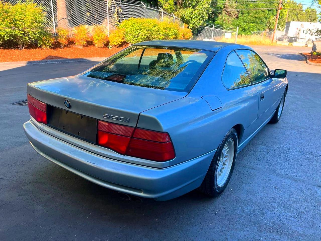1991 Bmw 850 I Automatic Blue vin: WBAEG2310MCB72468