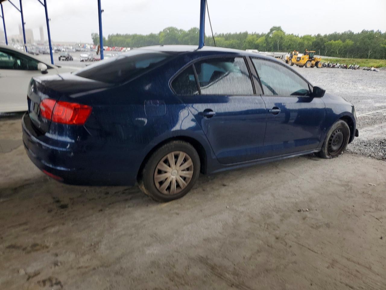 2014 Volkswagen Jetta Base Синий vin: 3VW2K7AJ2EM395769