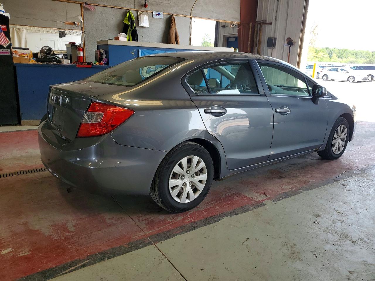 2012 Honda Civic Lx Серый vin: 2HGFB2F50CH300268