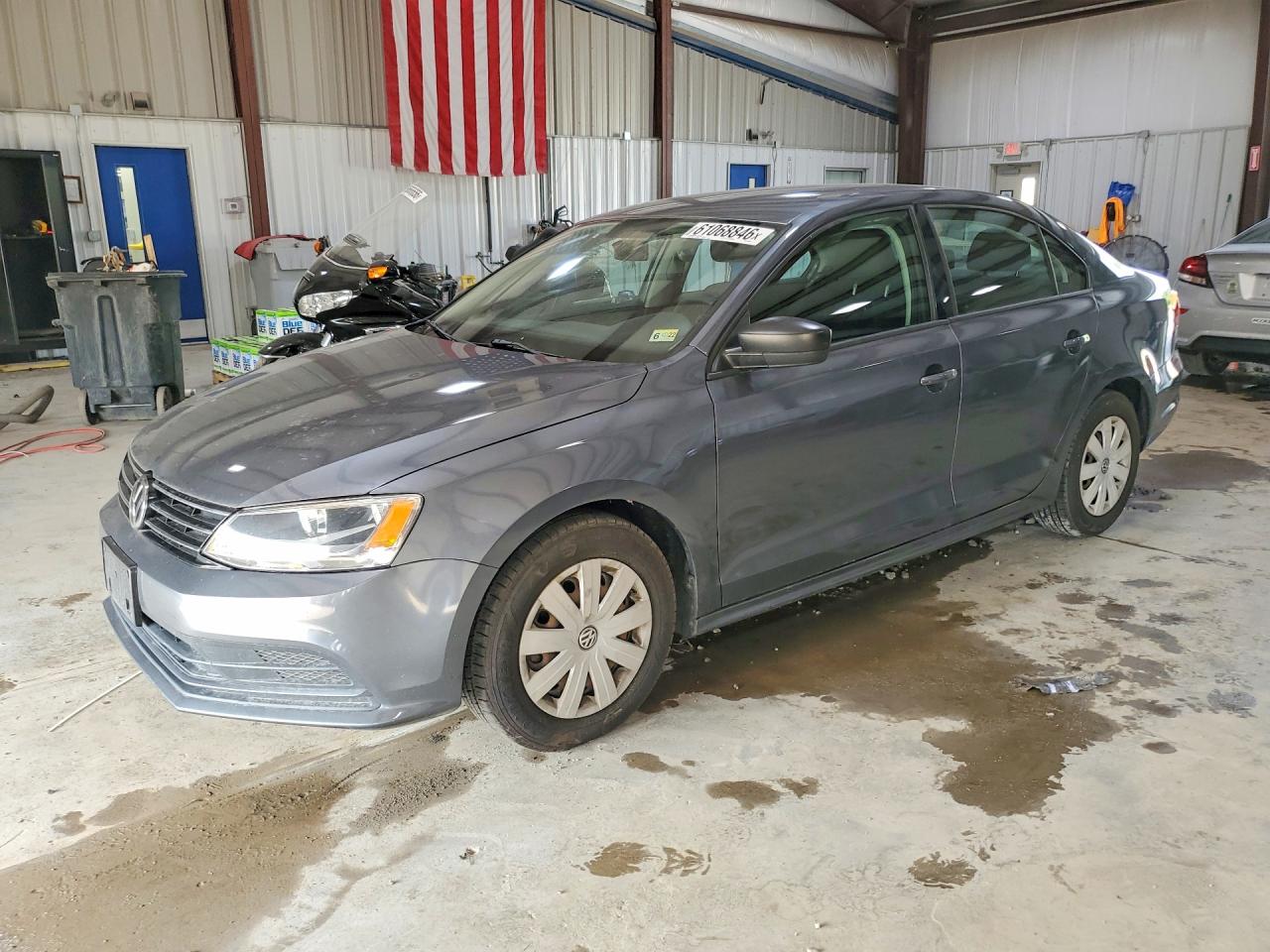 2015 Volkswagen Jetta Base Gray vin: 3VW2K7AJ3FM287890