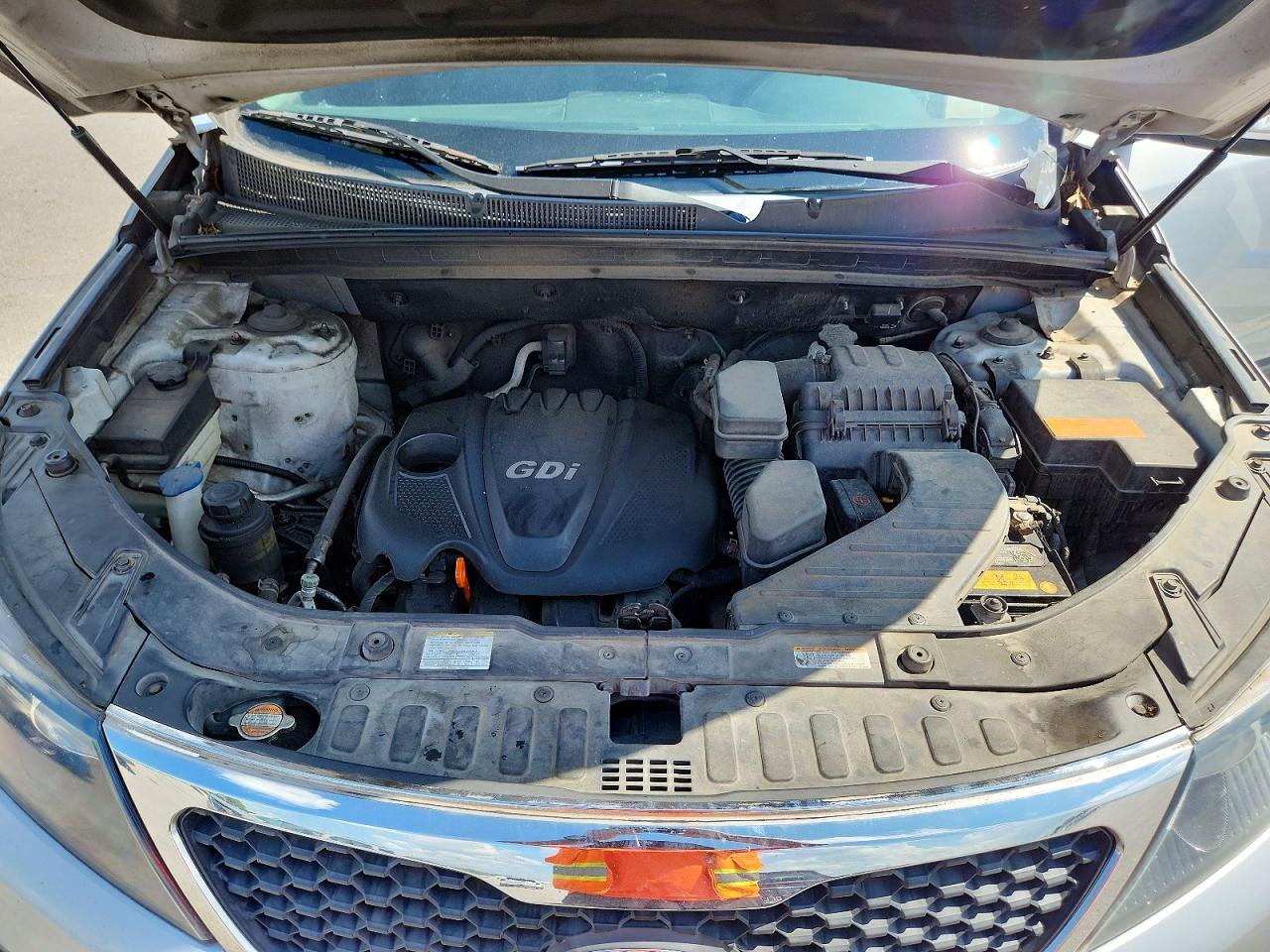 2012 Kia Sorento Lx Silver vin: 5XYKT3A64CG269914