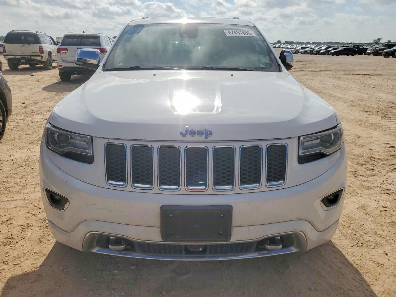 2014 Jeep Grand Cherokee Overland White vin: 1C4RJFCM6EC404254